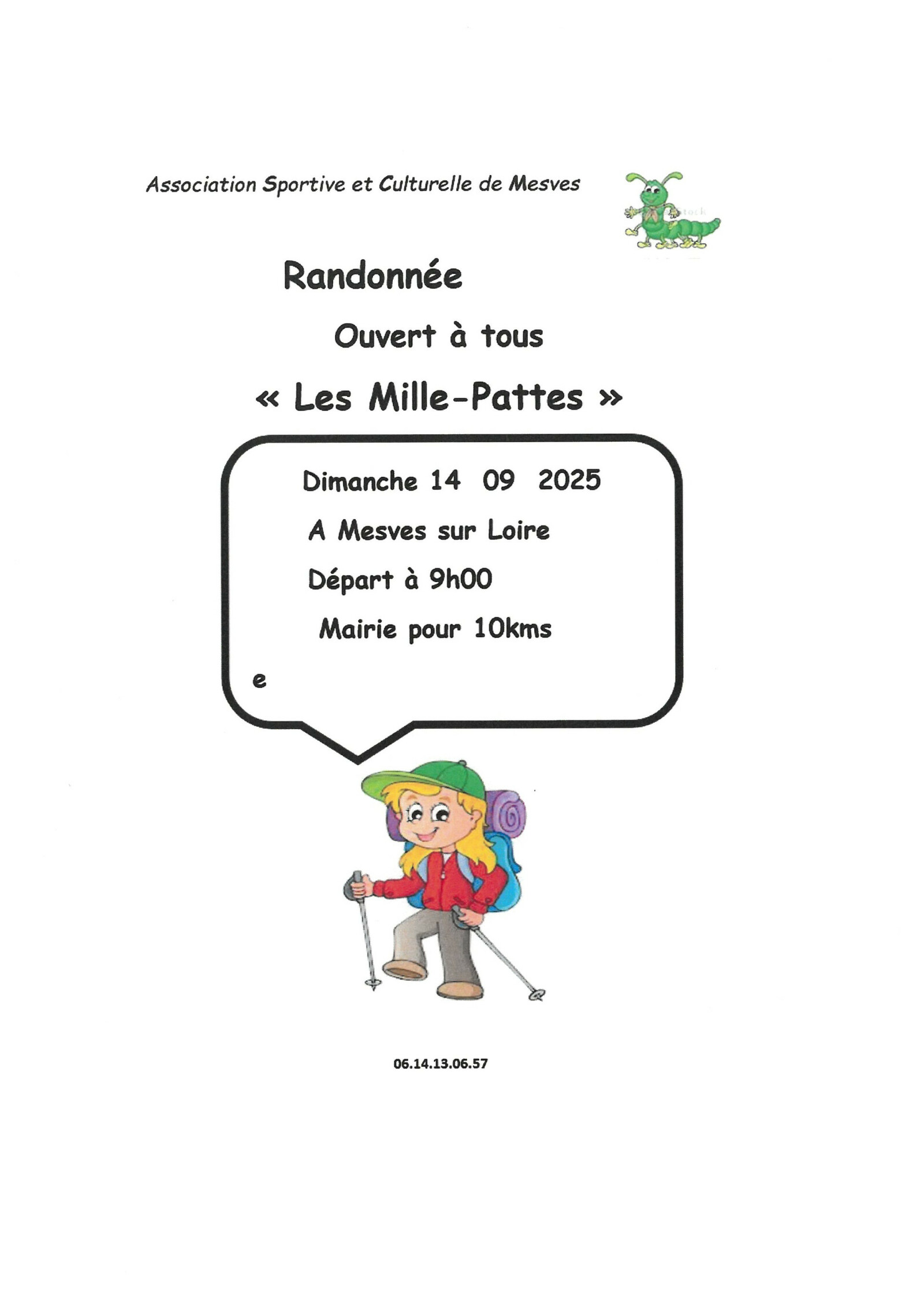 RANDONNÉE ouvert à tous  LES MILLE-PATTES