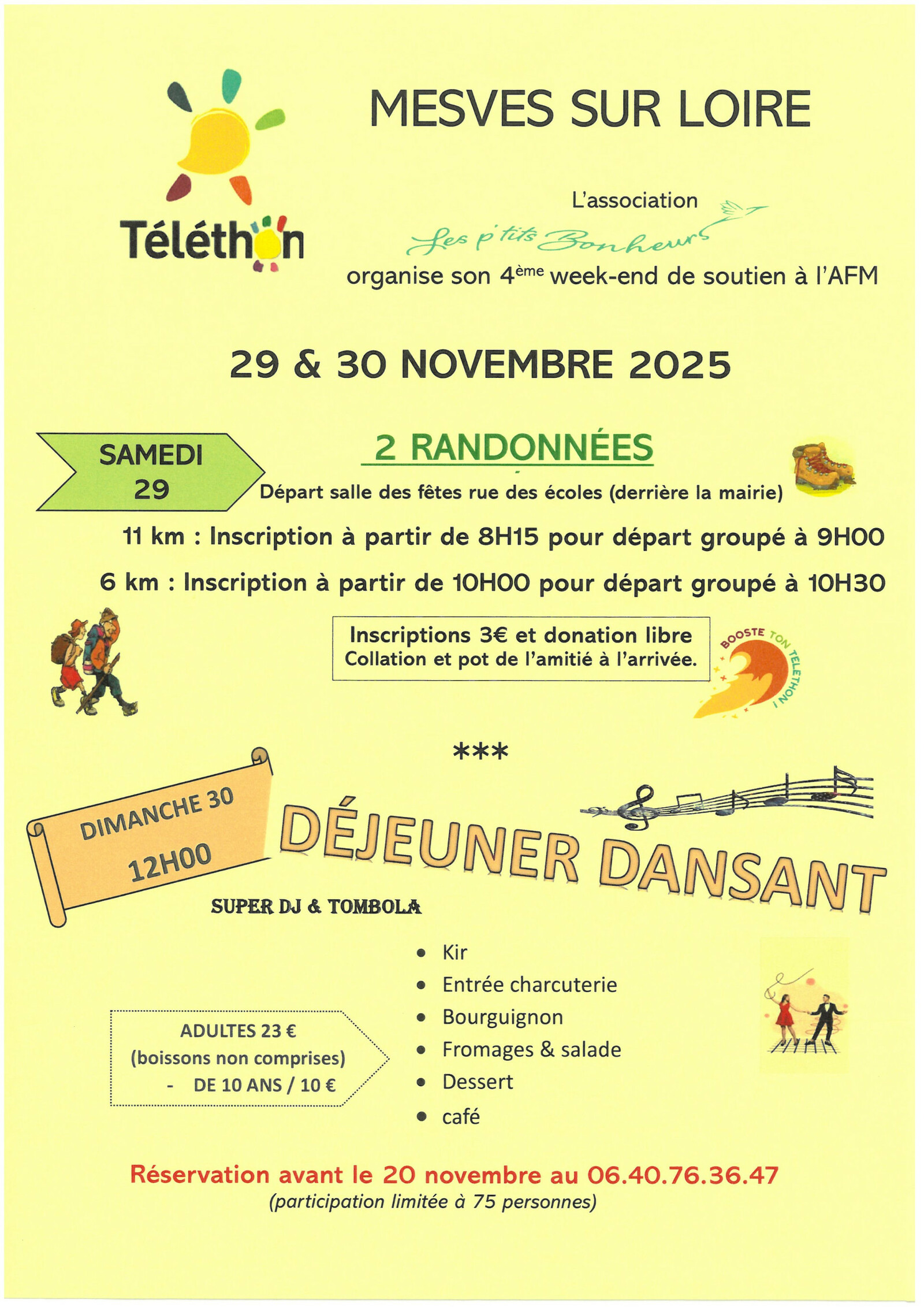 téléthon les p'tits bonheurs