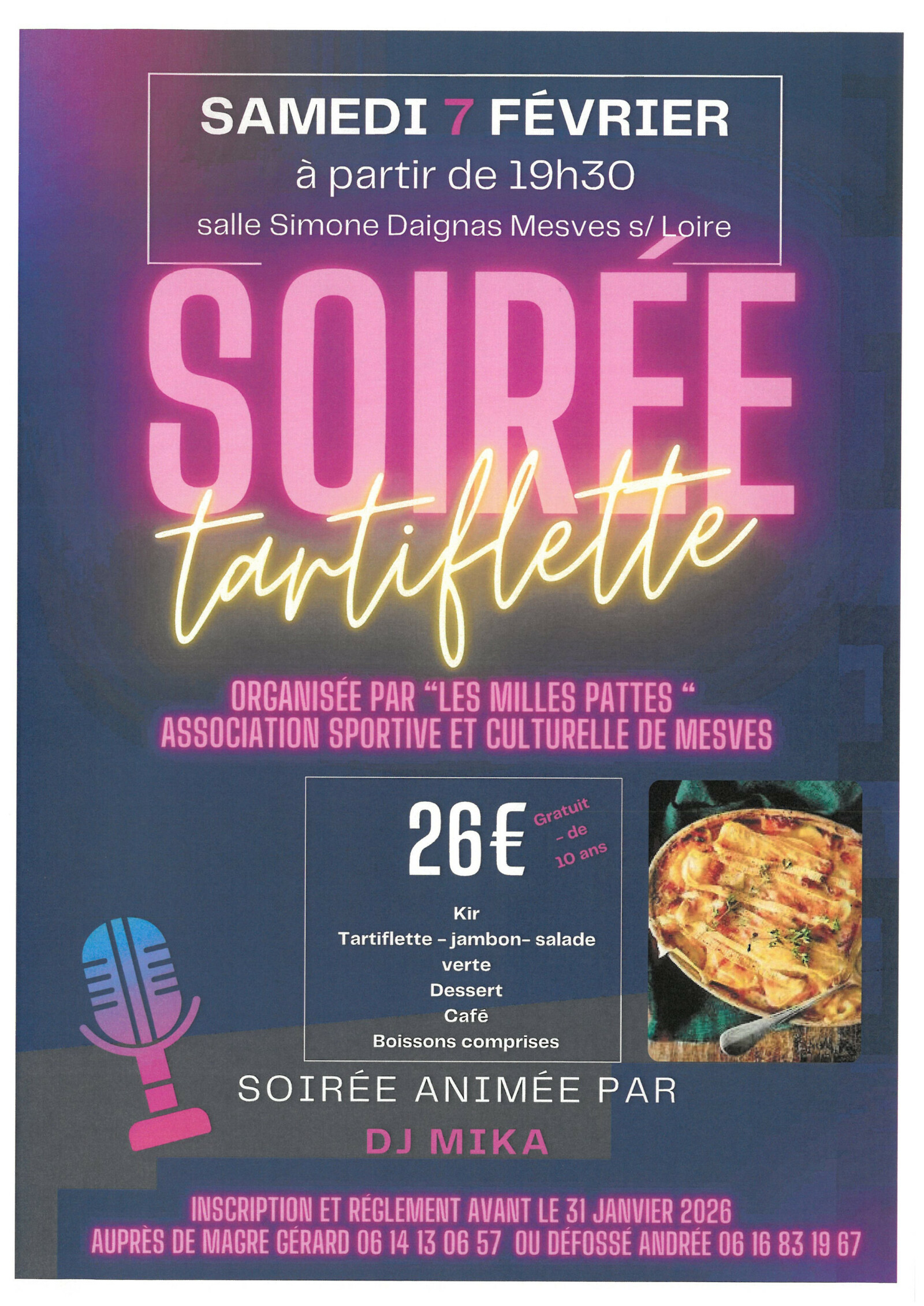 Soir&eacute;e Tartiflette